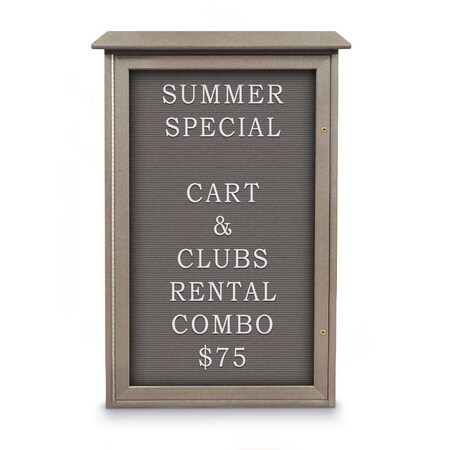 United Visual Products Indoor Enclosed Combo Board, 72"x36", White Frame/White Porc & Cinnabar UVCB7236W-WHTPORC-CINNABA